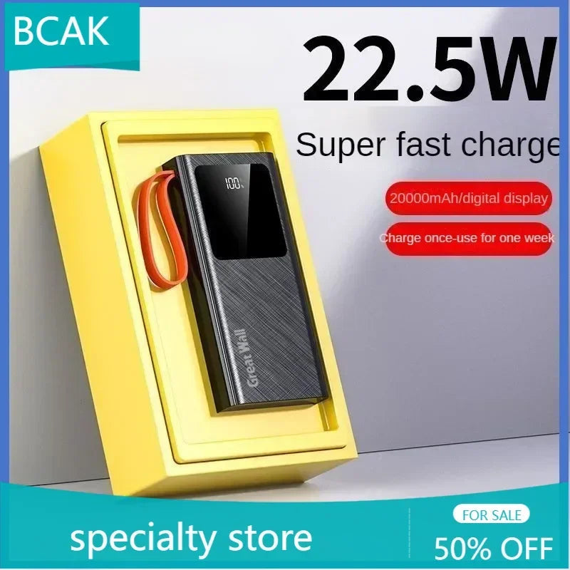 BCAK 20000mAh Two-way Fast Charging Outdoor Power Bank ryshop