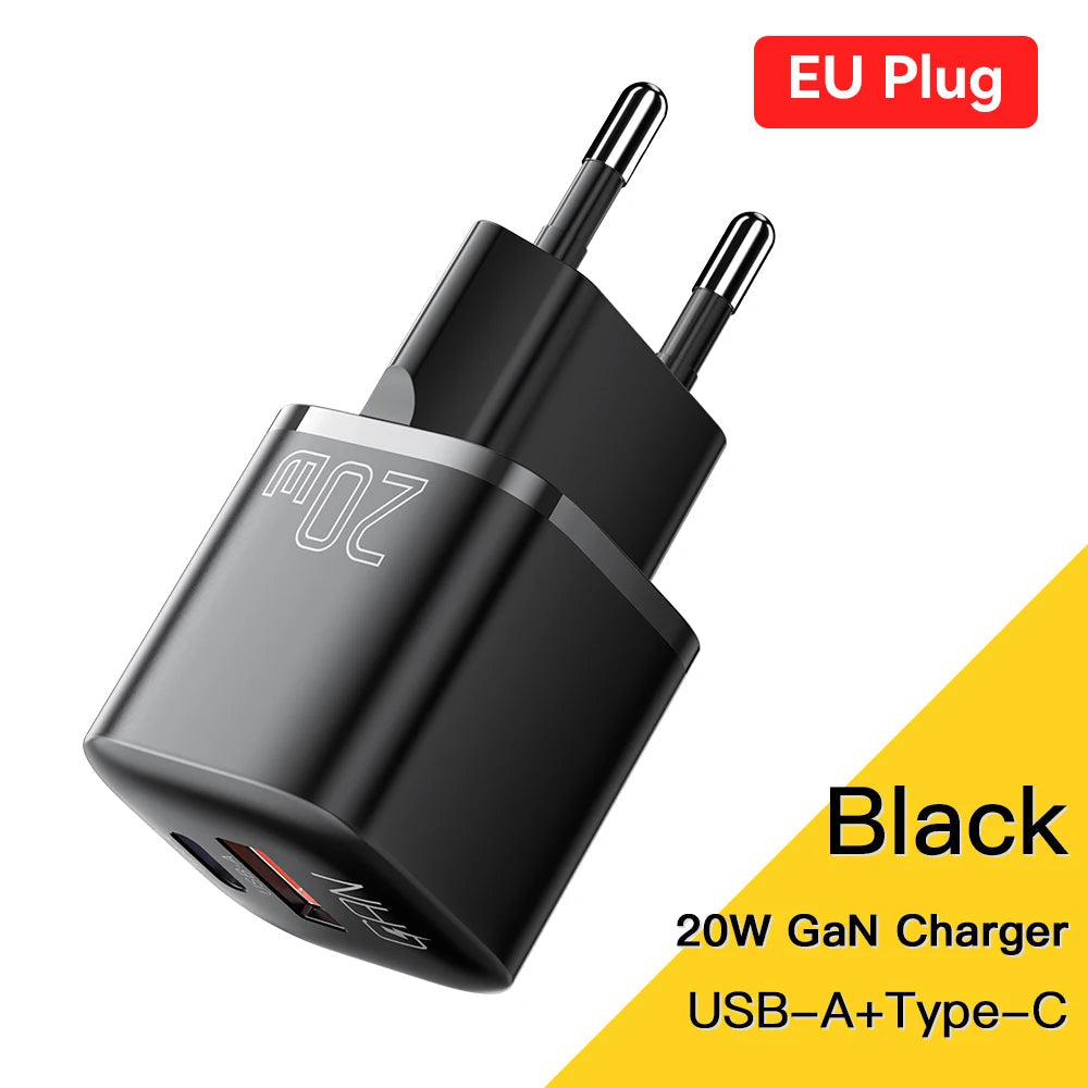 Essager 20W GaN USB Type C Charger - Fast Charge for Phones and Tablets ryshop