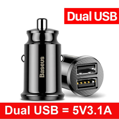 Baseus USB Car Charger Quick Charge 4.0 - 30W Fast Car USB Charger ryshop