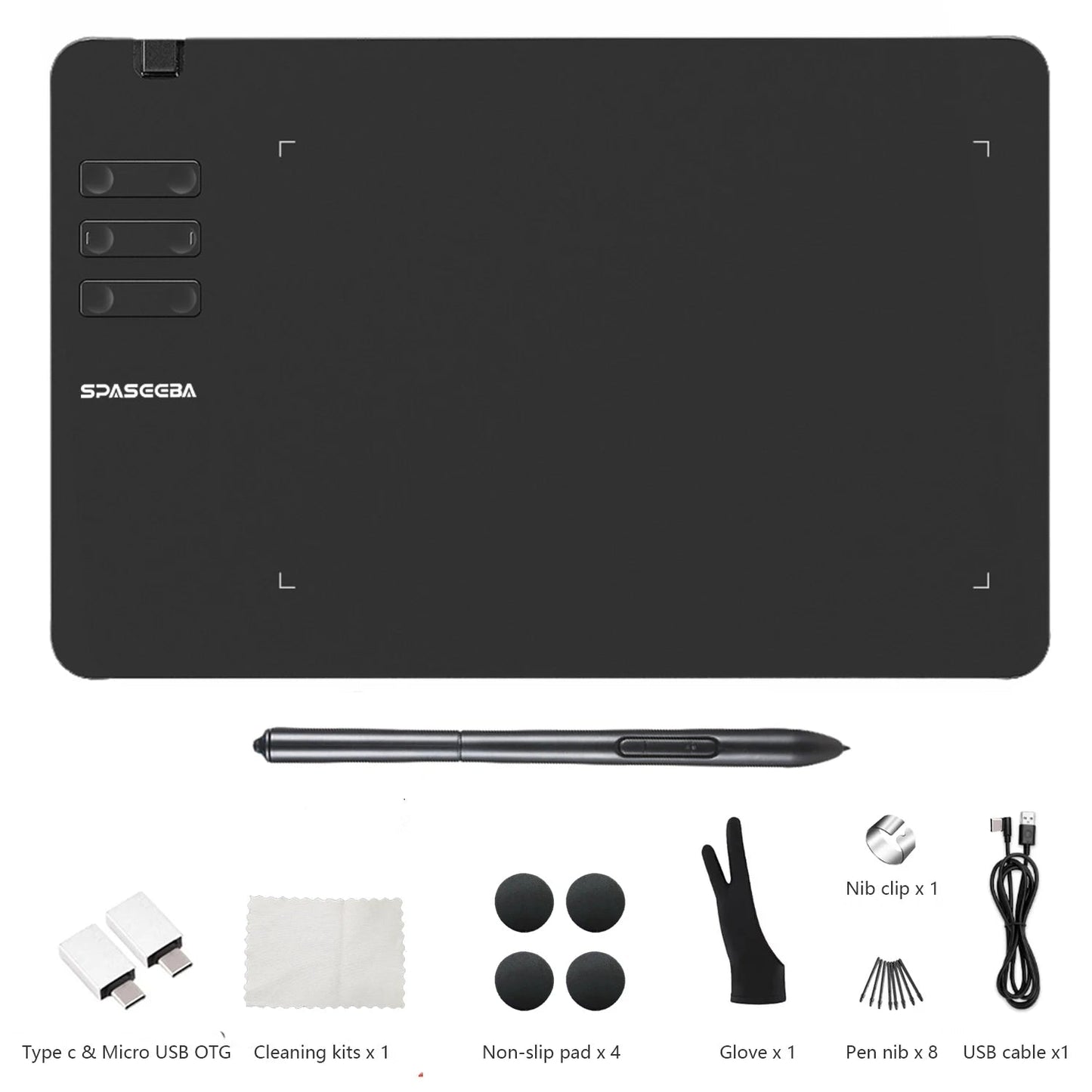 SPASEEBA T605 Graphics Tablet for Drawing, Painting, and Gaming OSU ryshop