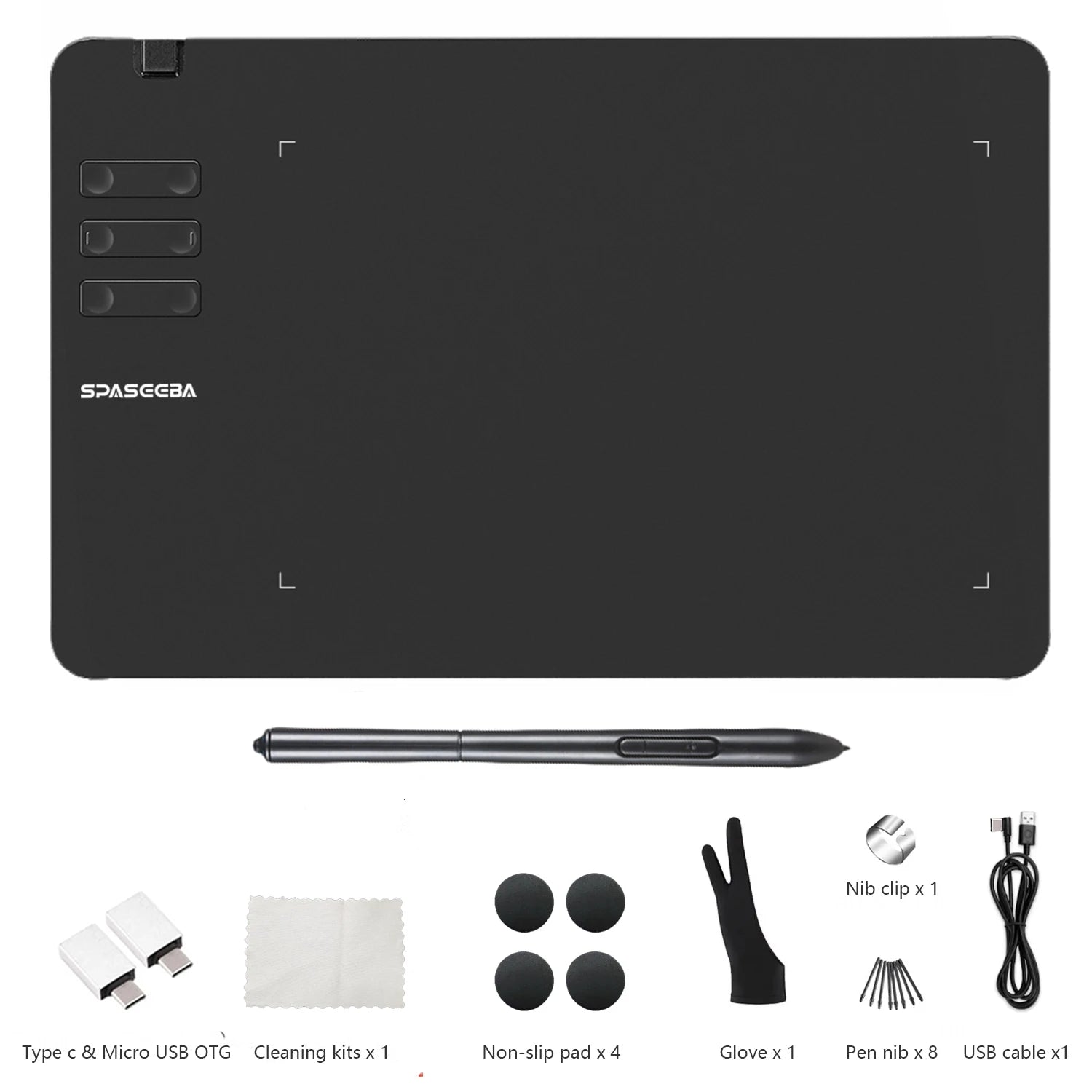 SPASEEBA T605 Graphics Tablet for Drawing, Painting, and Gaming OSU ryshop