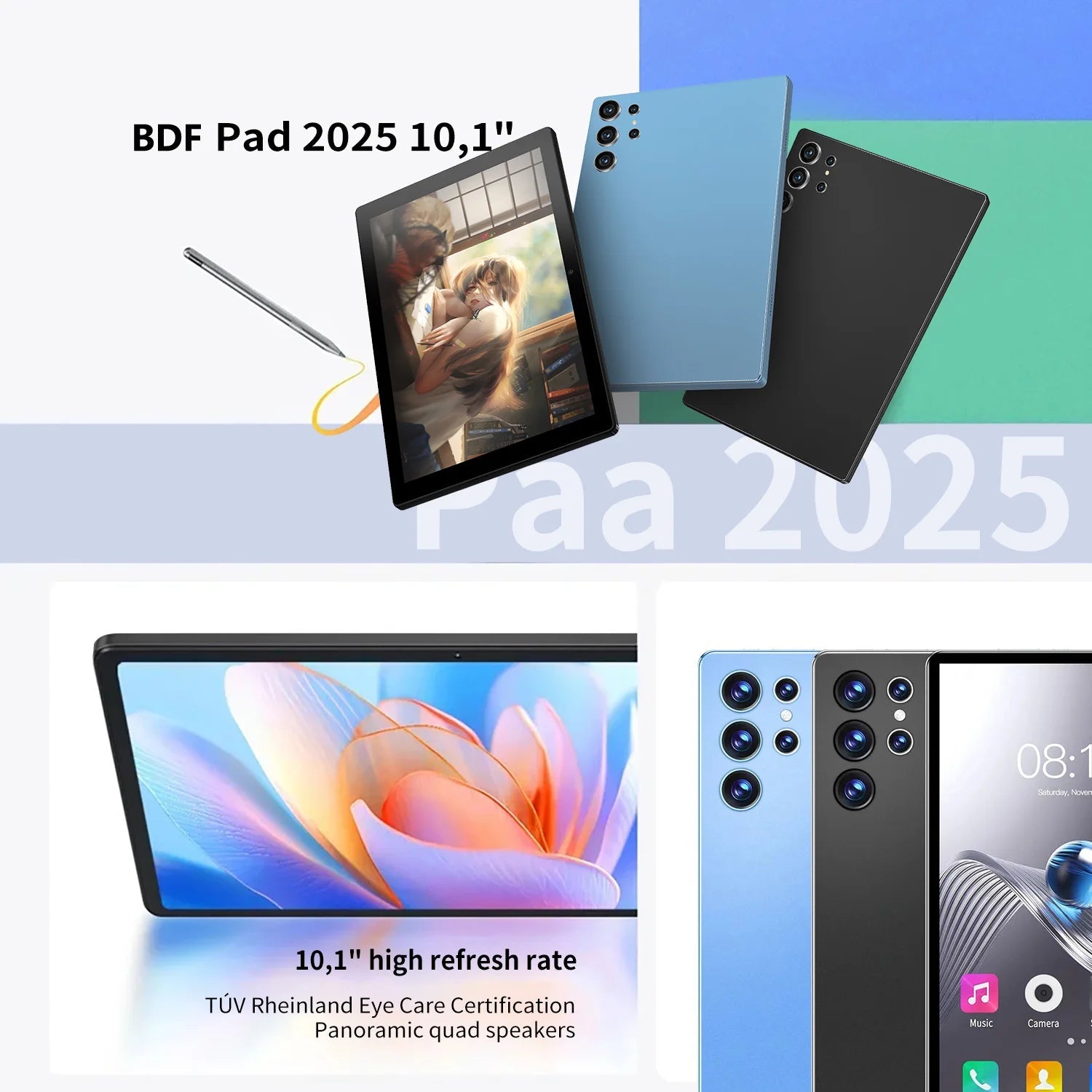 BDF Upgraded Pad Pro 10.1 Inch Android Tablet PC ryshop