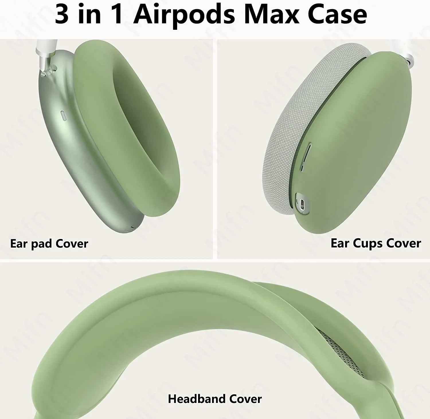 3 in 1 Soft Washable Headband Silicone Cover for AirPods Max 2021 ryshop