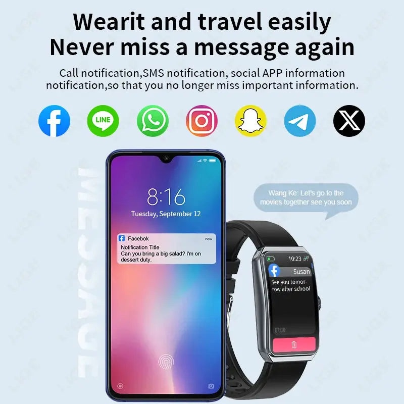 LIGE 2025 New 1.47" HD Curved Screen Smartwatch Men Women Bluetooth Call AI Voice Fitness Tracker Smart Watch For Android IOS
