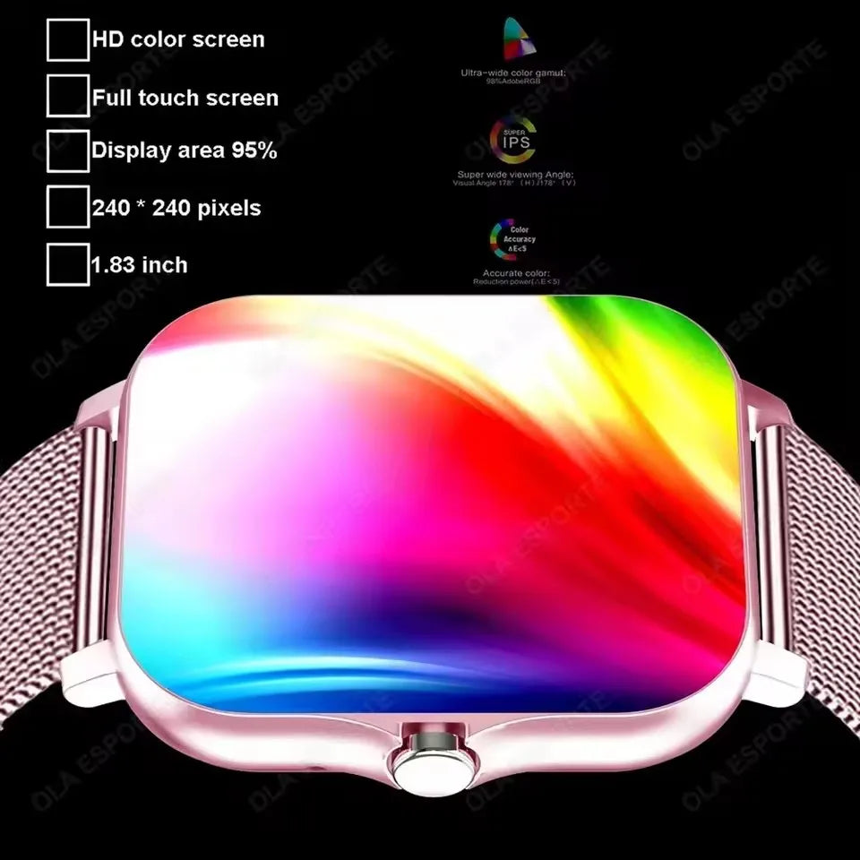 2025 Smart Watch 2.01’’ Full Touch Amoled BT Call Sport Waterproof Watch ryshop