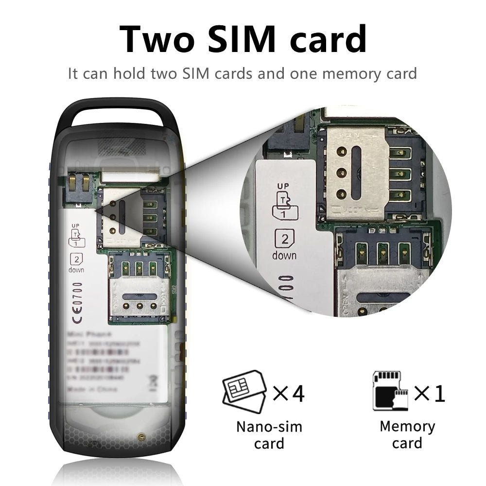 Ultra Small Spare Mobile Phone Bluetooth Dial ryshop