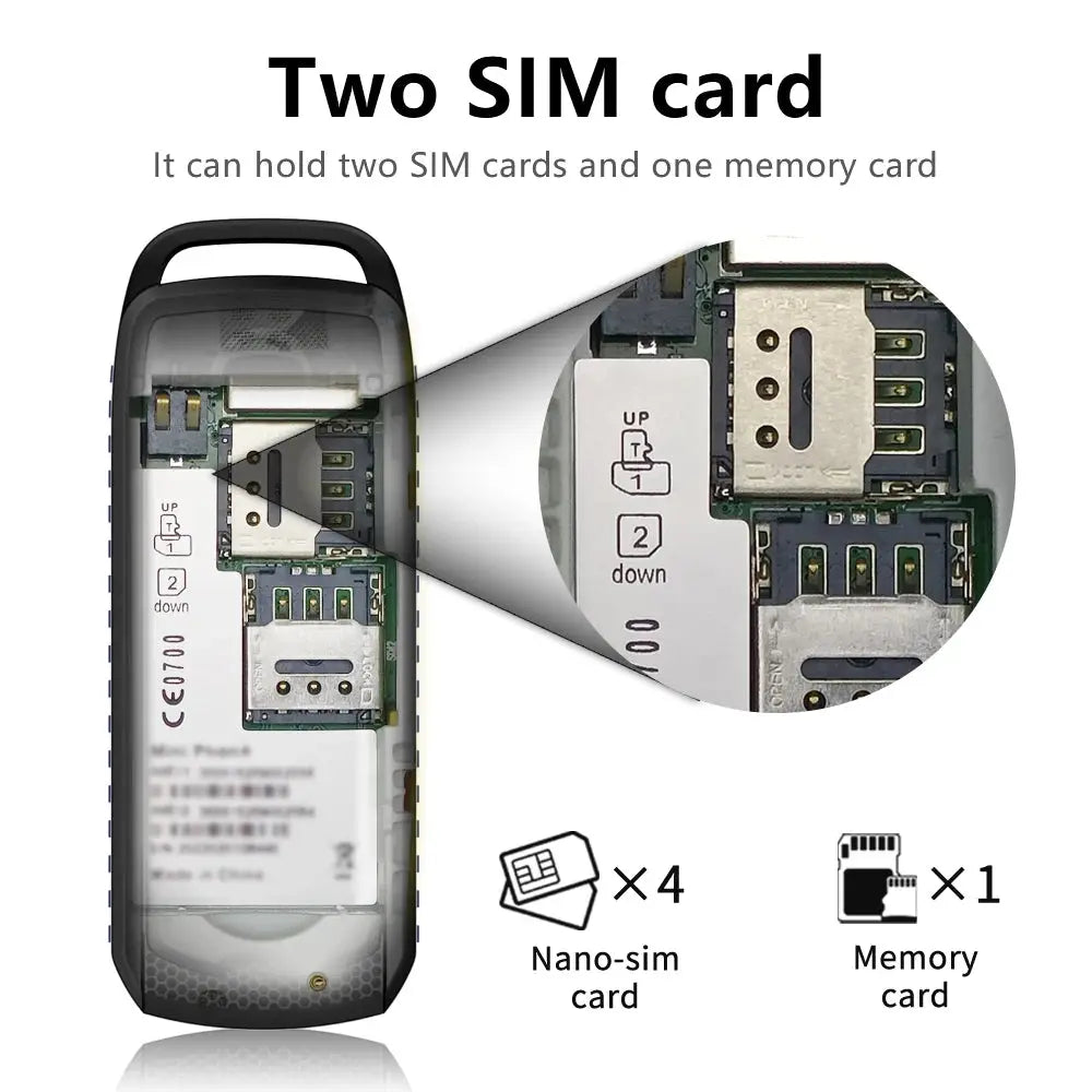 Ultra Small Spare Mobile Phone Bluetooth Dial Magic Voice Automatic Redial ryshop