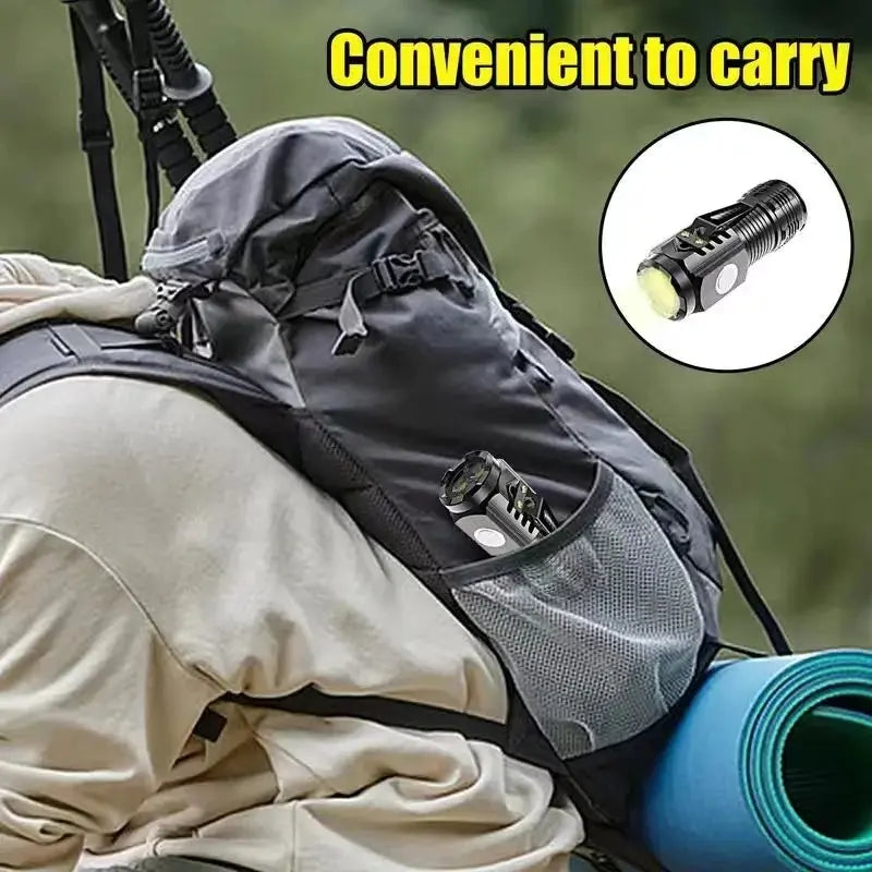 LED Strong Light Flashlight Rechargeable Multi-functional ryshop
