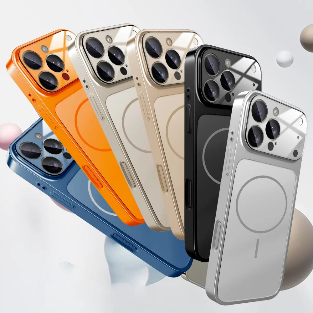 Original Glass Nano Matte Case for iPhone 17 Air, 16, 15, 14, 13 Pro Max, 17Pro ryshop