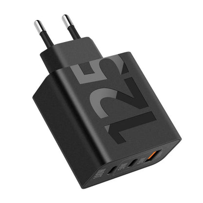 125W 3 Ports USB Type C Fast Charging Phone Charger Adapter ryshop