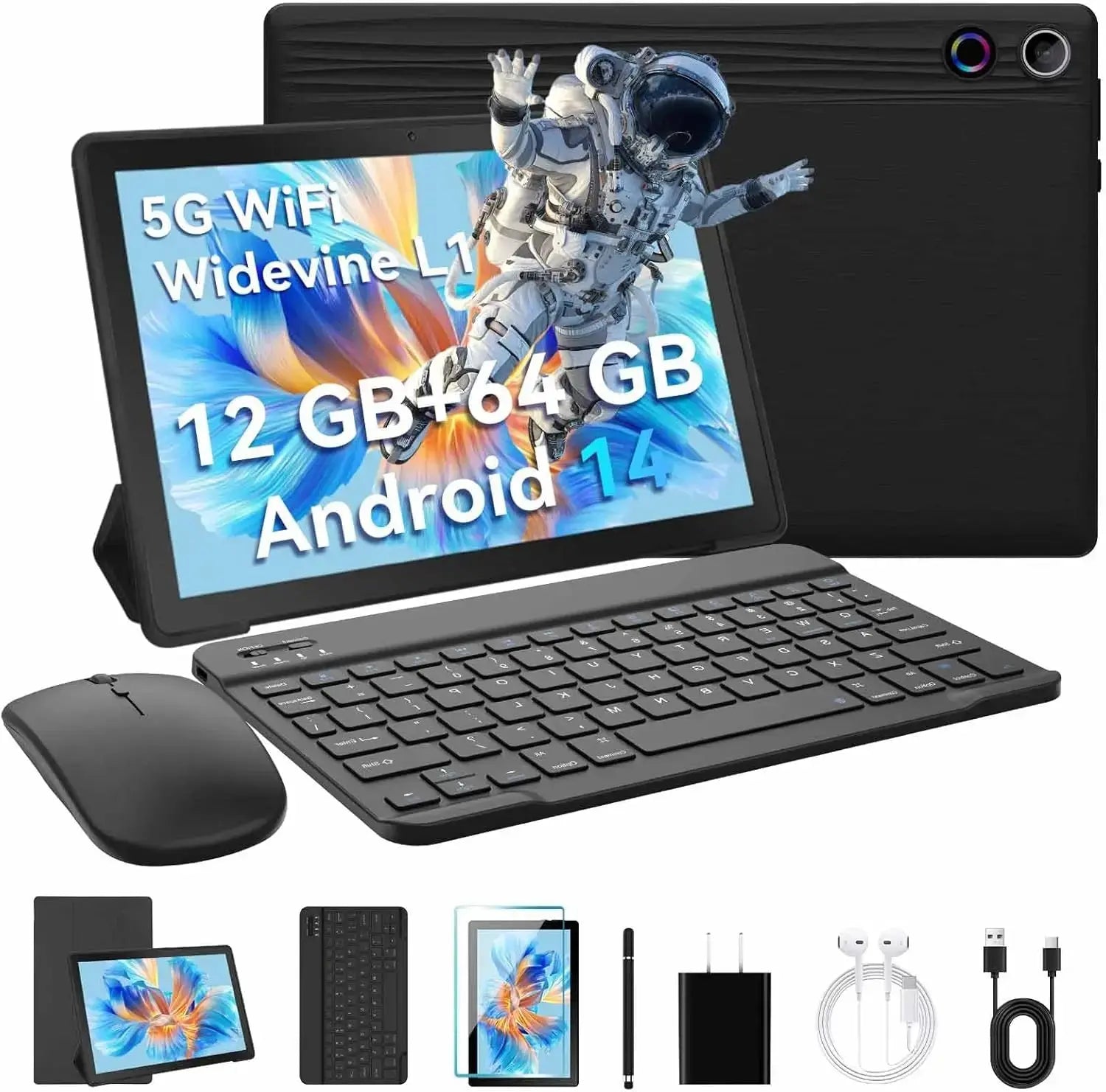 URAO A10L Android 14 Tablet Kit – 10.1-inch with Accessories ryshop