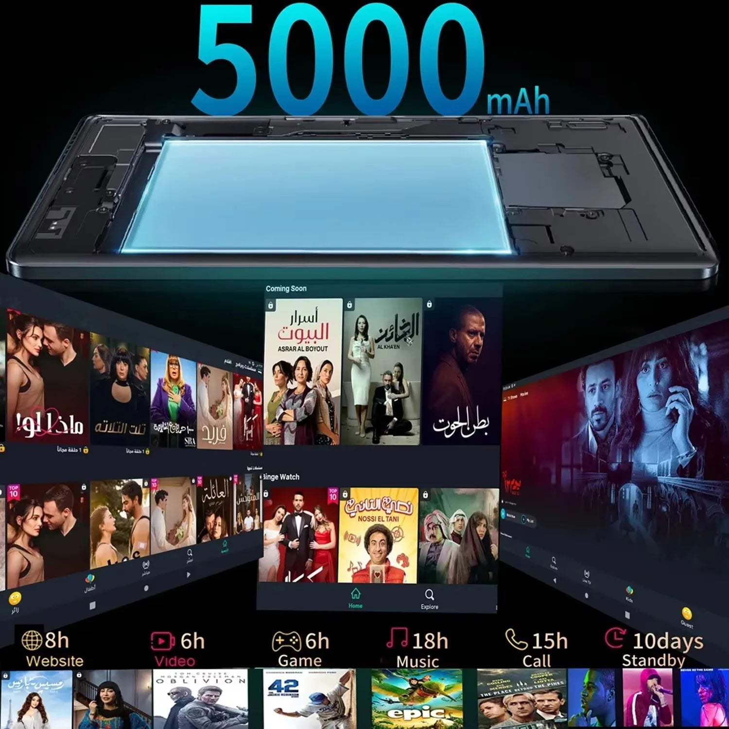 BDF Pro 10.1 Inch Octa Core Tablet with 3G Phone Call ryshop