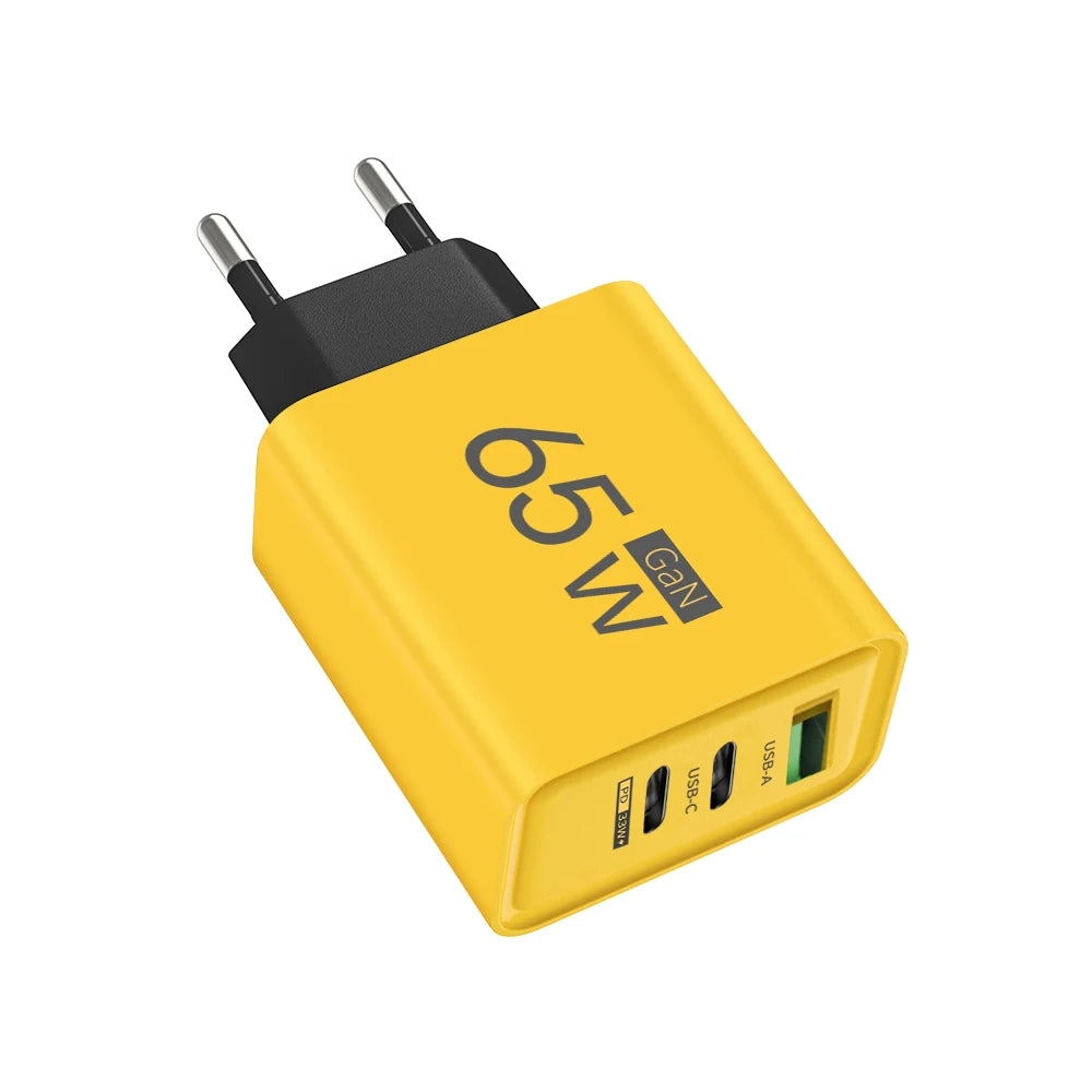 65W GaN USB Fast Charging Type C PD Charger ryshop