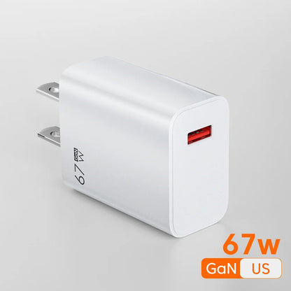 GaN 67W USB Fast Charger Power Adapter ryshop