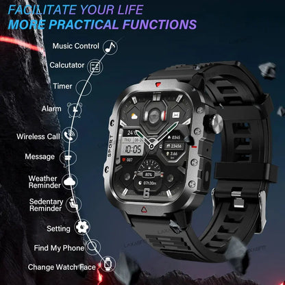 KESHUYOU Outdoor Sports Smart Watch with 2.01 Inch HD Screen ryshop