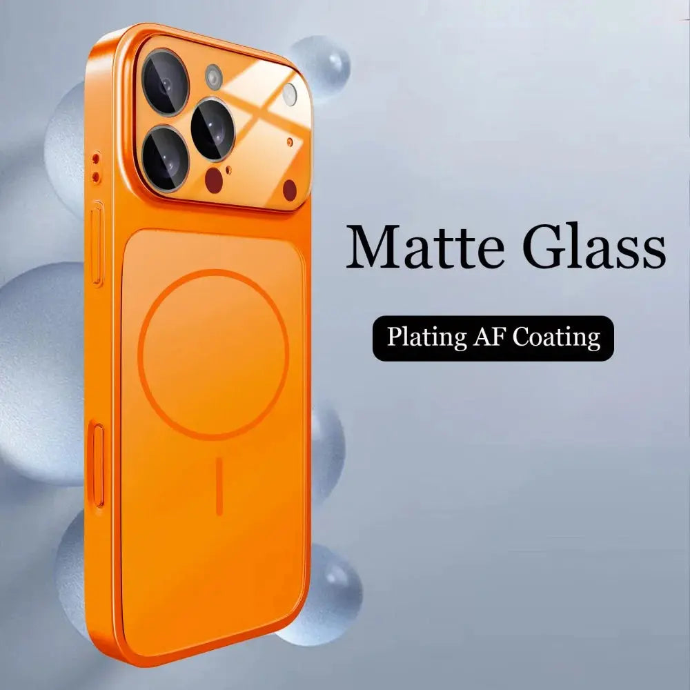 Original Glass Nano Matte Case for iPhone 17 Air, 16, 15, 14, 13 Pro Max, 17Pro ryshop