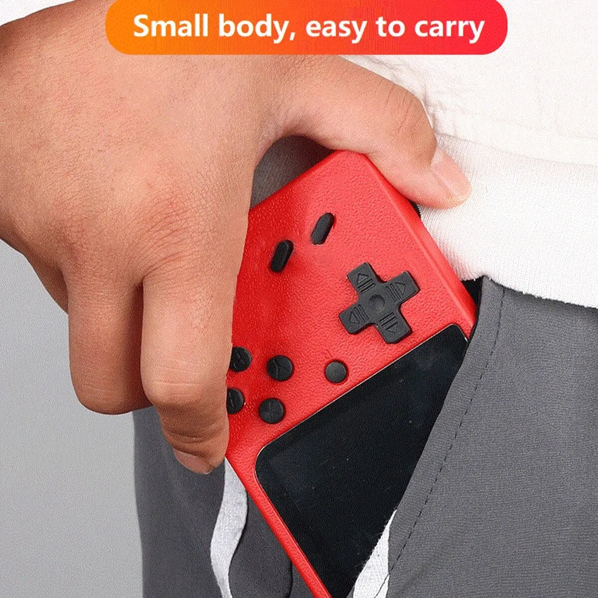 Red Retro Classic Games Handheld Game Console ryshop
