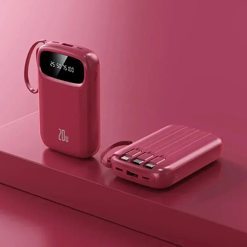 BCAK 20 Milliampere Wholesale Power Bank with Built-in Cable ryshop