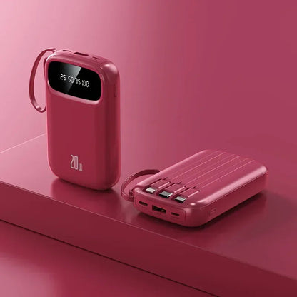 BCAK 20 Milliampere Wholesale Power Bank with Built-in Cable ryshop