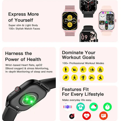 LEMFO LT10 Smart Watch 2024: Your Fitness Companion ryshop