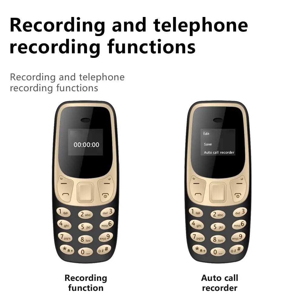 SERVO BM10 Mini Mobile Phone with Bluetooth Earphone Voice Dialer ryshop