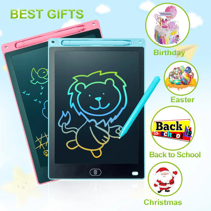 Colorful 8.5" Erasable LCD Writing Tablet - Educational Art Toy ryshop