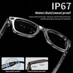 LIGE AI Smart Glasses 720P Camera Video Recorder Bluetooth Call 260mAh Battery Voice Assistant Control Sunglasses For Men Women ryshop