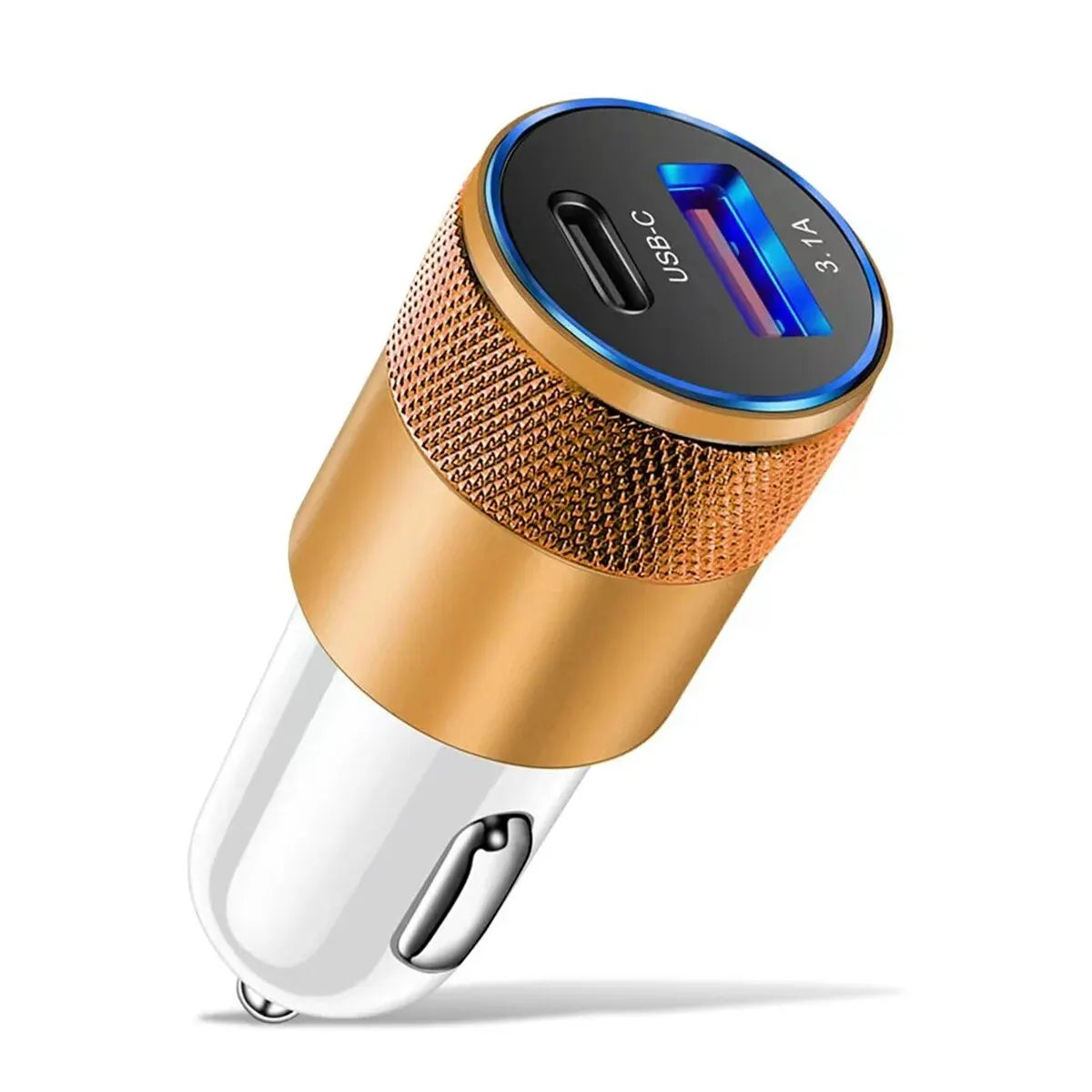 USB Car Charger Type C Dual Ports Fast Charging Phone Adapter ryshop