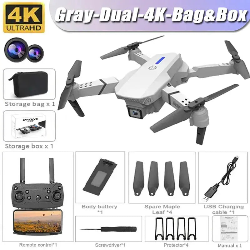XMSJ Professional Drone E88 4K HD Camera RC Quadrotor ryshop