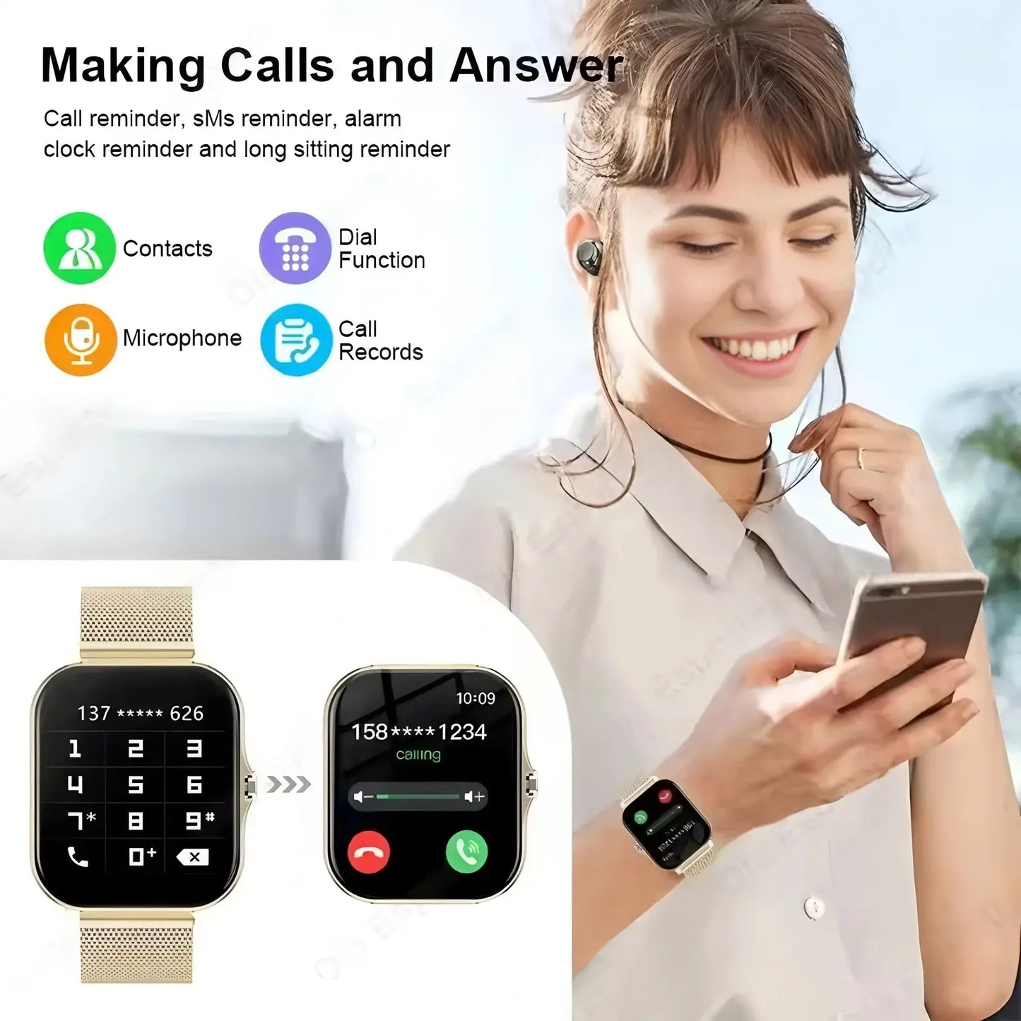Ola Esporte SmartWatch - Fitness Tracker with GPS and Heart Rate Monitor ryshop