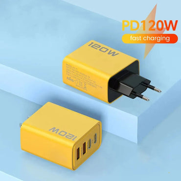 120W 4 Port USB Type C Charger - Fast Charging Adapter for All Devices ryshop