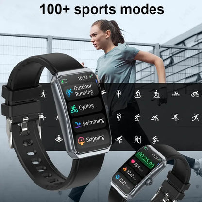 LIGE 2025 New 1.47" HD Curved Screen Smartwatch Men Women Bluetooth Call AI Voice Fitness Tracker Smart Watch For Android IOS
