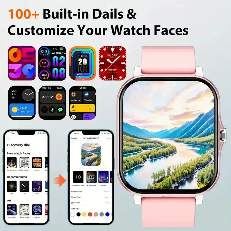 LAXASFIT 2025 Smart Watch with HD Display and Sport Modes ryshop