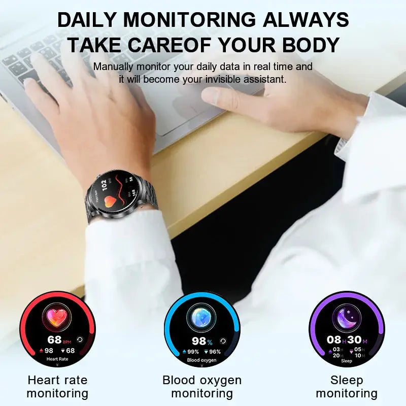 LIGE TWS 2 In 1 Headset Smart Watch 1.85" HD Wireless Bluetooth Calling Health Monitor Sports Fitness Watches With Headphones