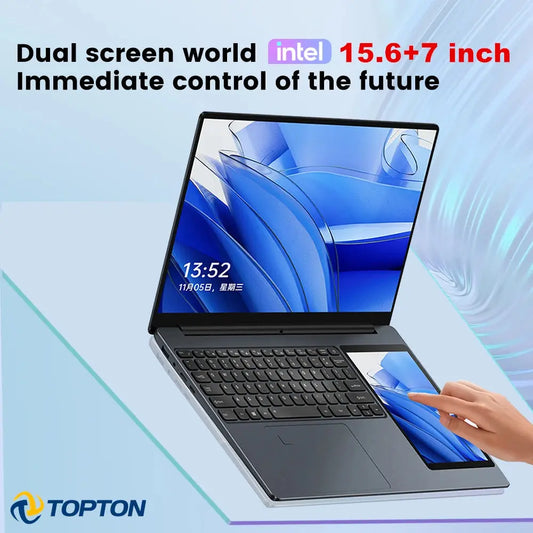 Topton L10 Dual Screen Laptop - 15.6 Inch IPS + 7'' Touch ryshop