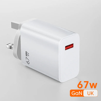 GaN 67W USB Fast Charger Power Adapter ryshop