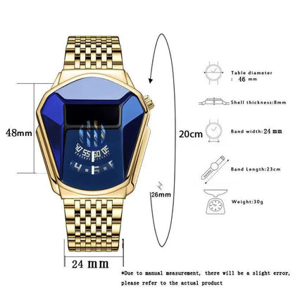 Men's New Trend Motorcycle Personality Waterproof Quartz Watch ryshop