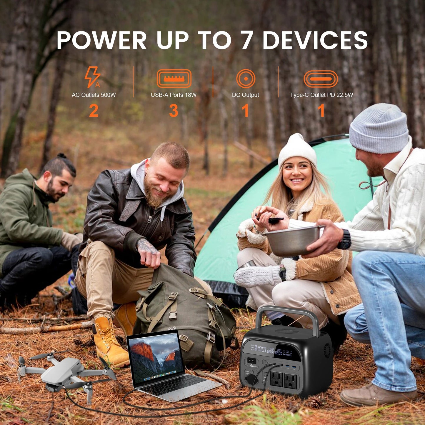 CTOLITY AP400 Solar Generator - 346Wh Portable Power Station ryshop
