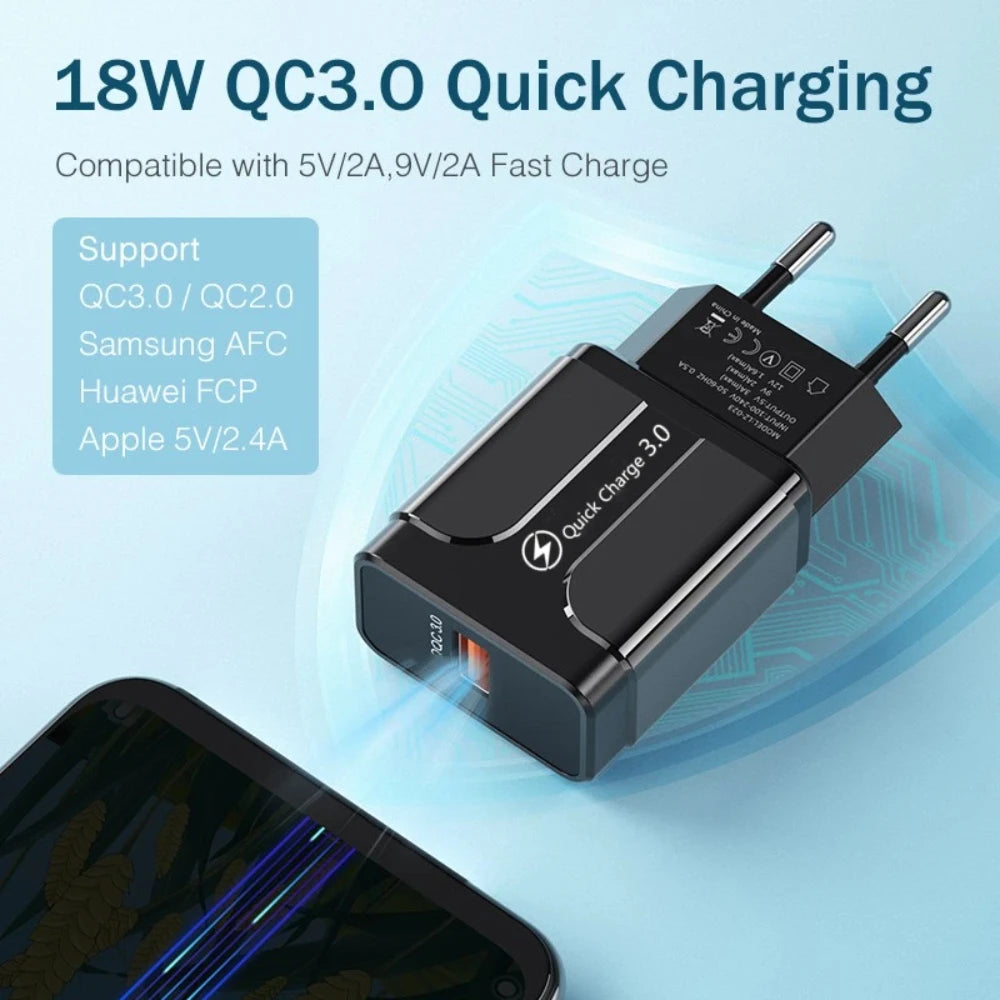 NNBILI Quick Charge 3.0 18W USB Charger ryshop