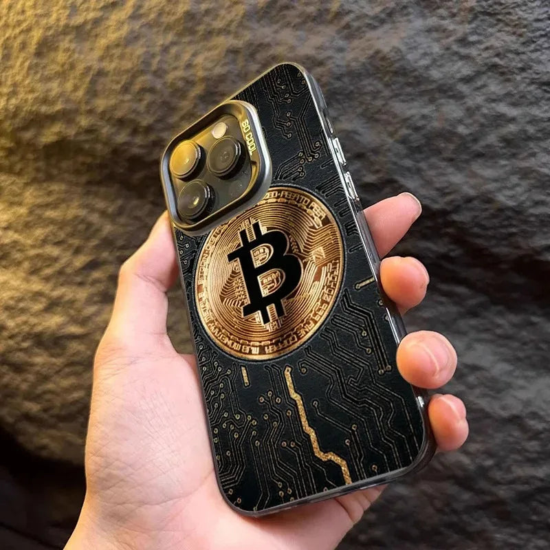 Luxury Bitcoin For iPhone Case - Shockproof Electroplate Design ryshop