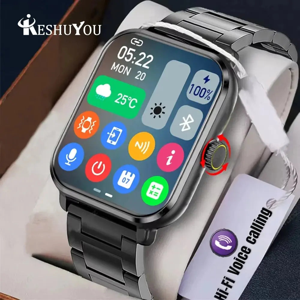 KESHUYOU New Smart Watch H9 Pro MAX - Stylish Fitness Tracker ryshop