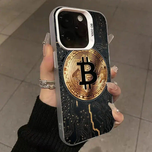 Luxury Bitcoin For iPhone Case - Shockproof Electroplate Design ryshop
