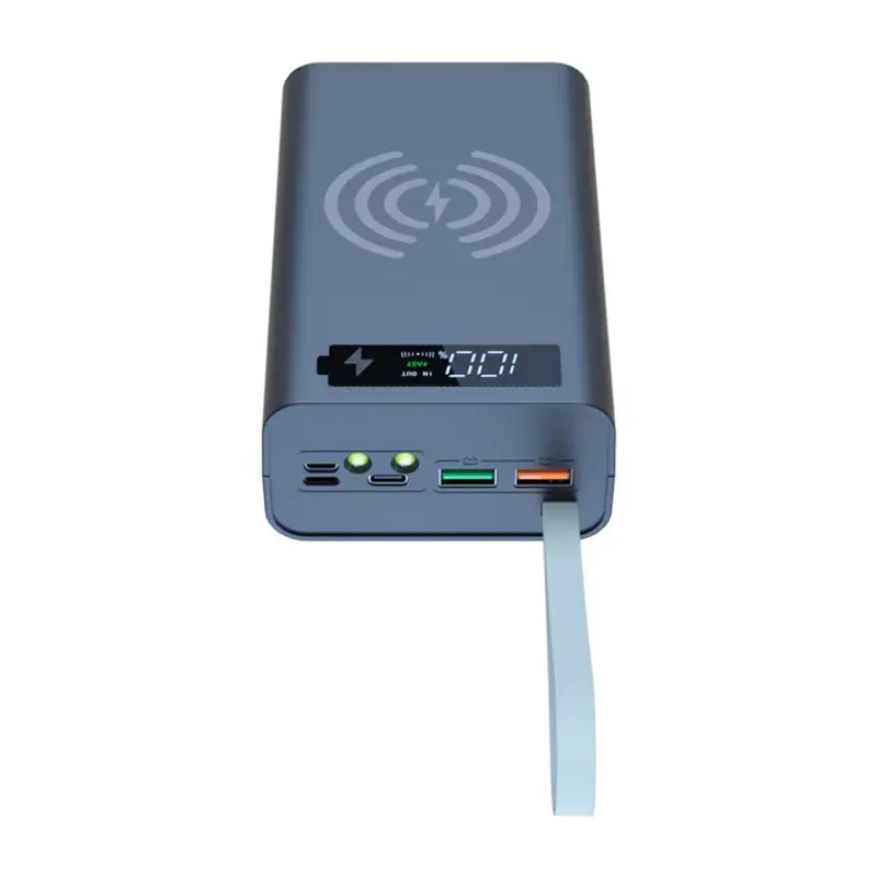 12X18650 Charging Battery Case - T12 Wireless Power Bank with Light ryshop