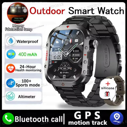 Outdoor Sports Smartwatch 2025 - HD Screen & LED Flashlight ryshop