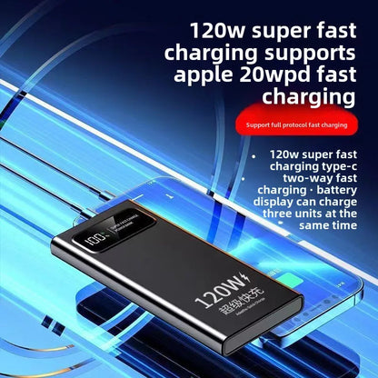 BCAK New 120W Power Bank 20000mAh Super Fast Charging ryshop