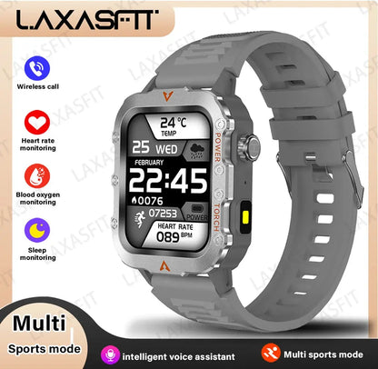 LAXASFIT New Outdoor Military Smartwatch ryshop