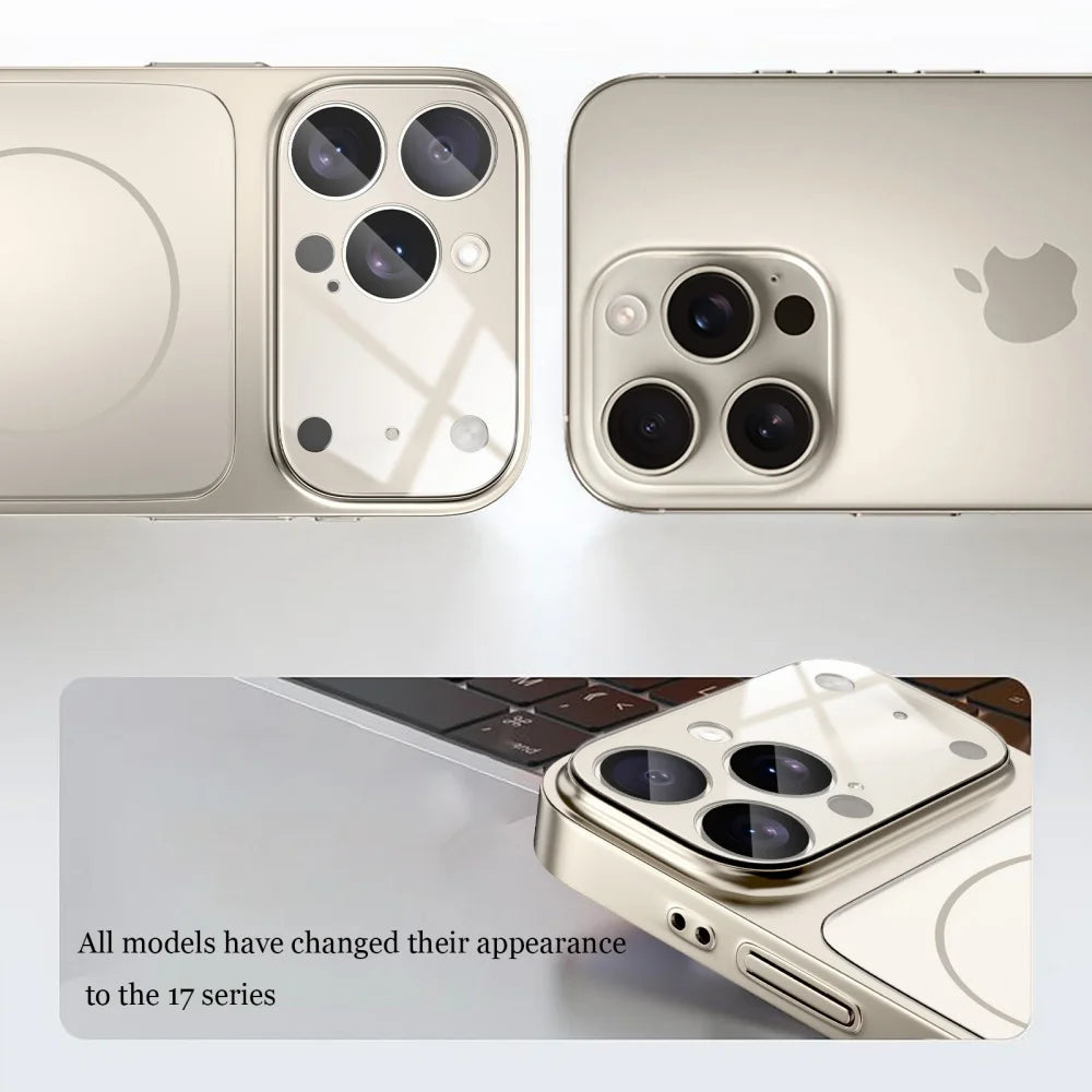 Original Glass Nano Matte Case for iPhone 17 Air, 16, 15, 14, 13 Pro Max, 17Pro ryshop