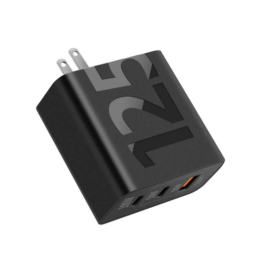125W 3 Ports USB Type C Fast Charging Phone Charger Adapter ryshop