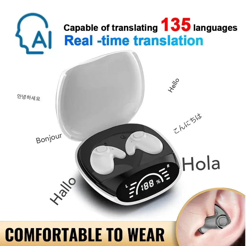 Kebidumei Bluetooth 5.3 AI Translation Earphones ryshop