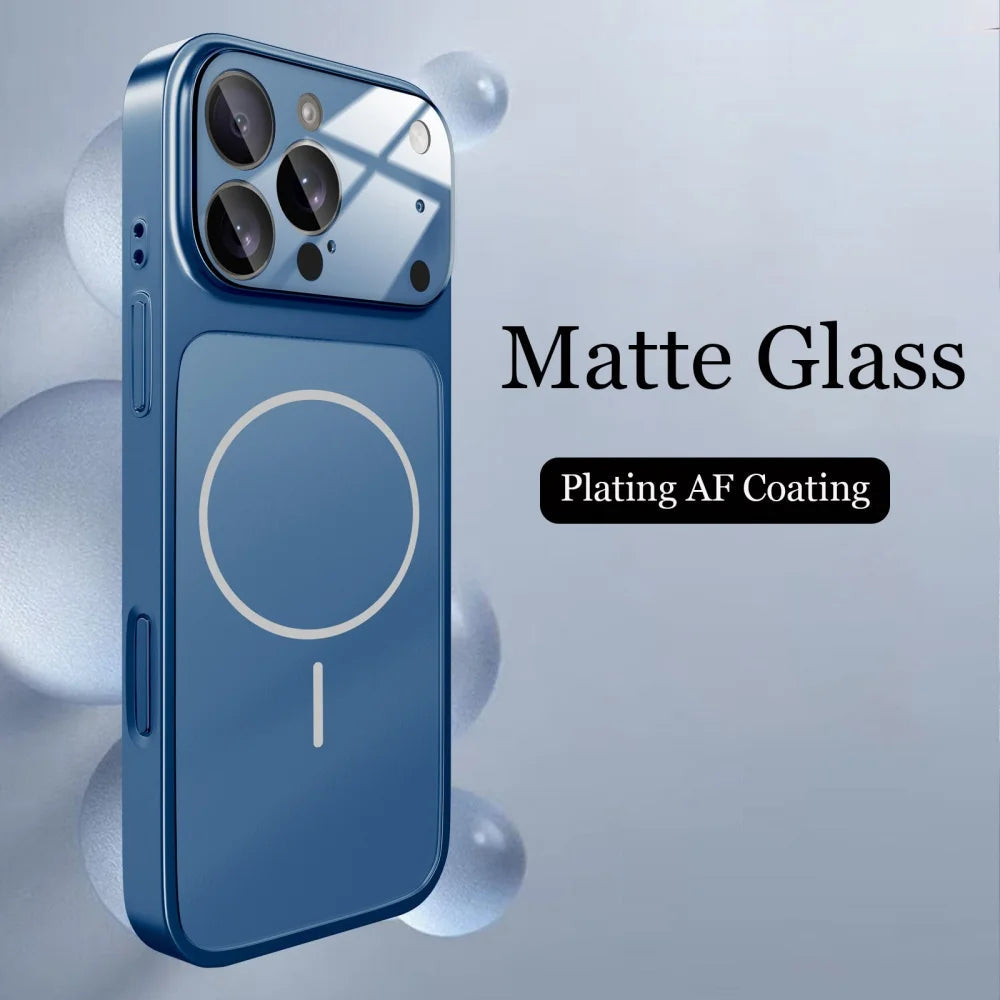 Original Glass Nano Matte Case for iPhone 17 Air, 16, 15, 14, 13 Pro Max, 17Pro ryshop